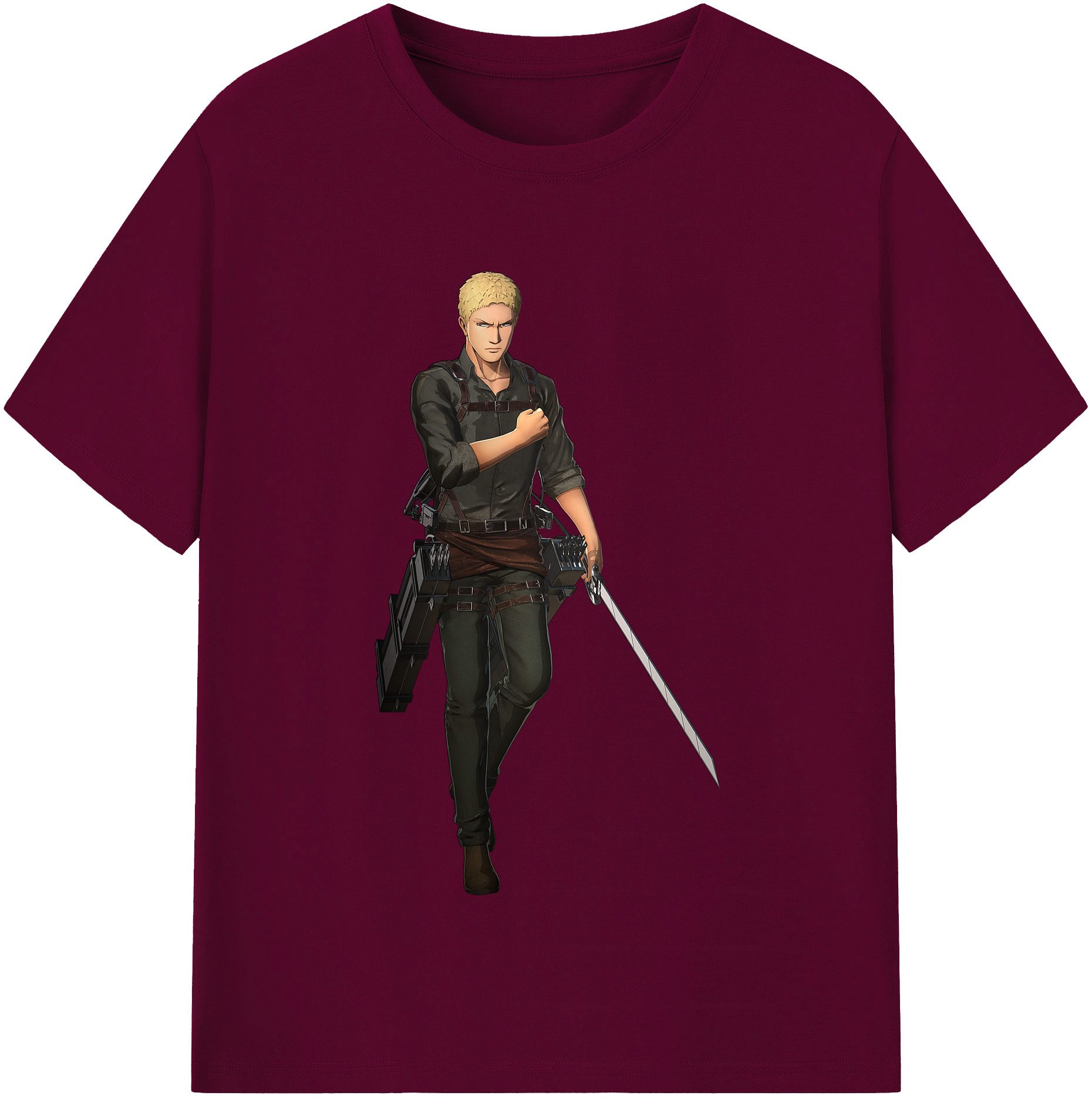 （画像用） 進撃の巨人 ライナー・ブラウン Attack on Titan Reiner Braun レディースカジュアルプリントTシャツ（綿100％）